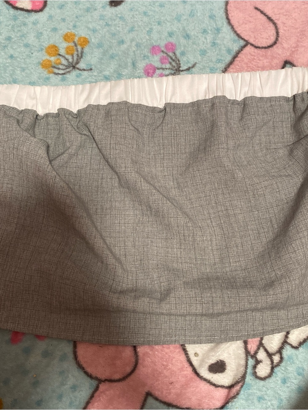 Forever 21 Gray and White Cropped Tube Top